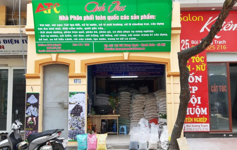 Cửa hàng bán vôi bột tại Hà Nội