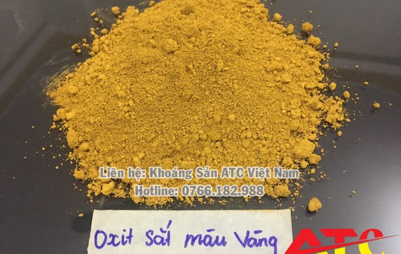 bột oxit sắt màu vàng