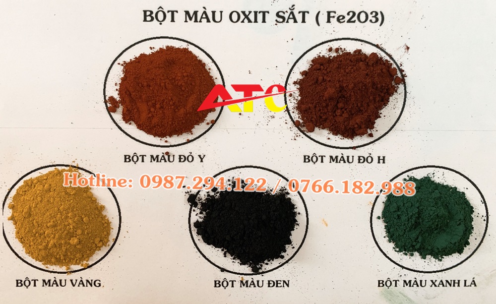 bột màu oxit sắt