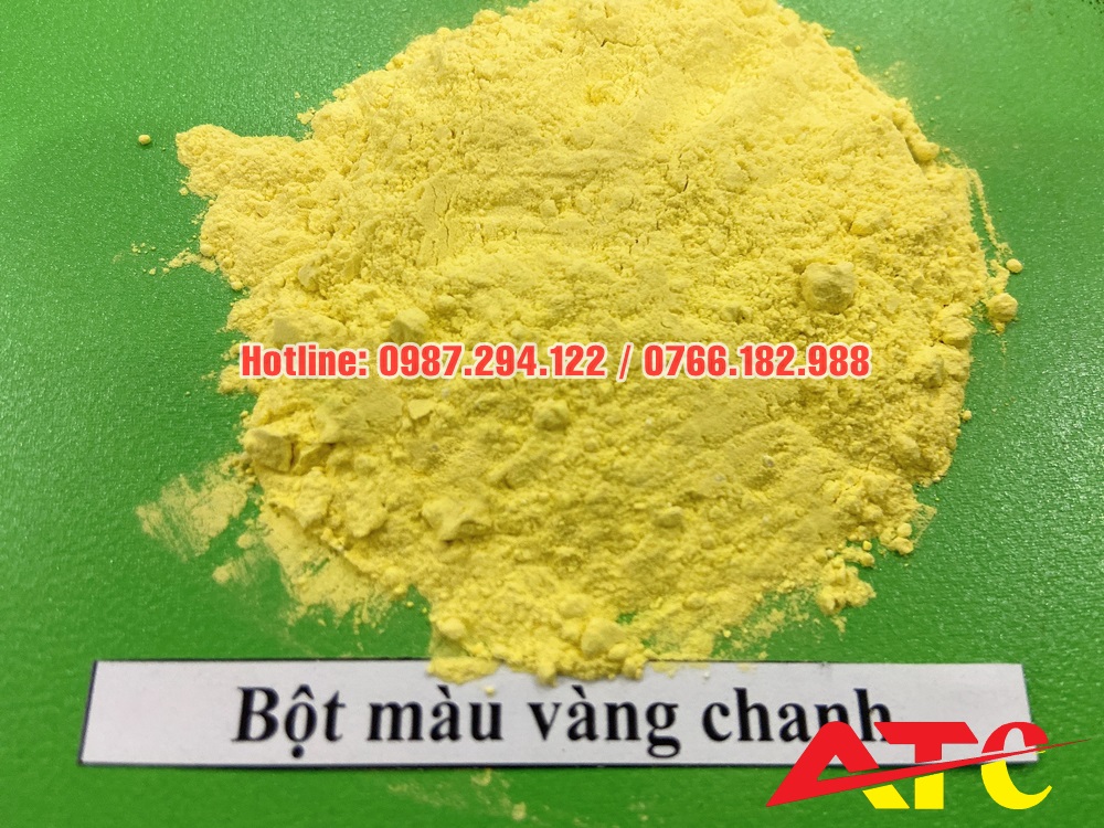 bột màu vàng chanh sản xuất phân bón