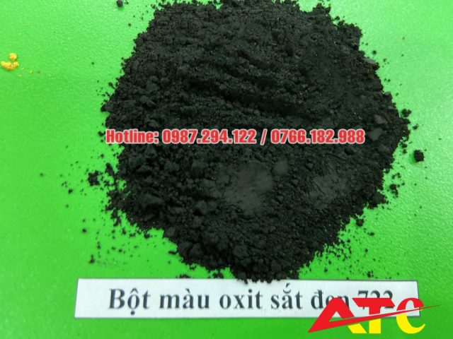 bột màu đen black 722